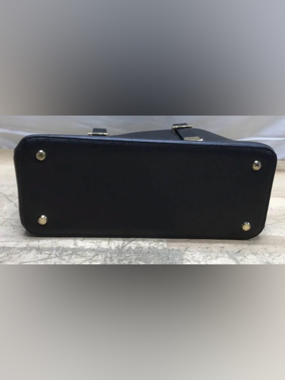 Ted Baker Black Gold Hardware EUC Alunaa Convertible Leather crossbody tote - Picture 2 of 5